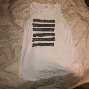 Women’s Old Navy White “Shine Wherever You Go” Top